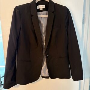 Calvin Klein Black Sport Coat Classic Tailoring